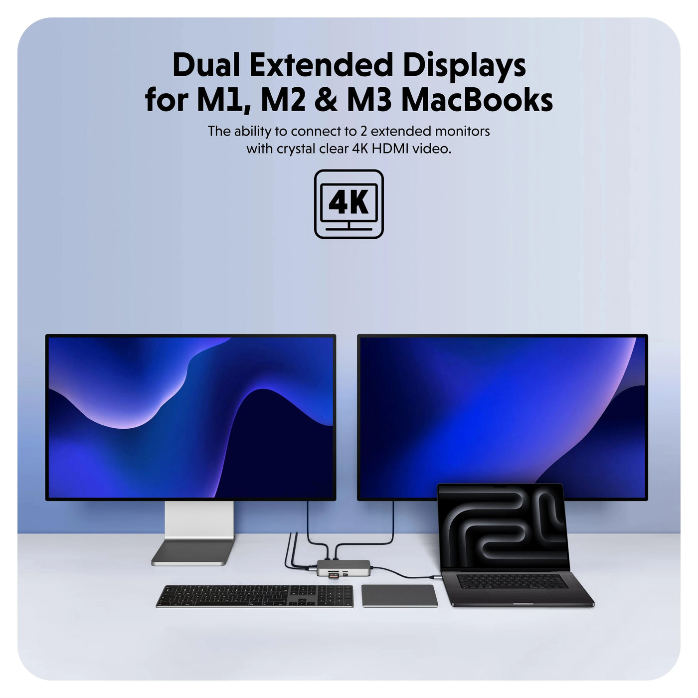 HyperDrive Dual 4K HDMI 10-in-1 USB-C Hub For MacBooks