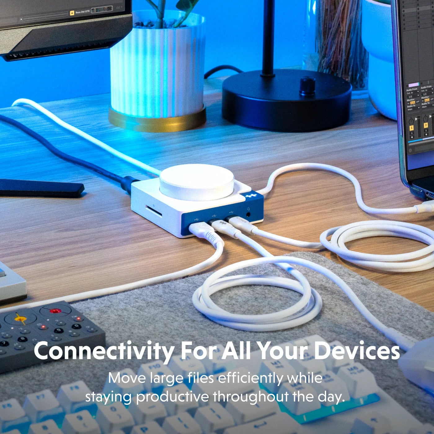 HyperDrive Flex 5 Port USB-C Hub with Qi Phone Charger