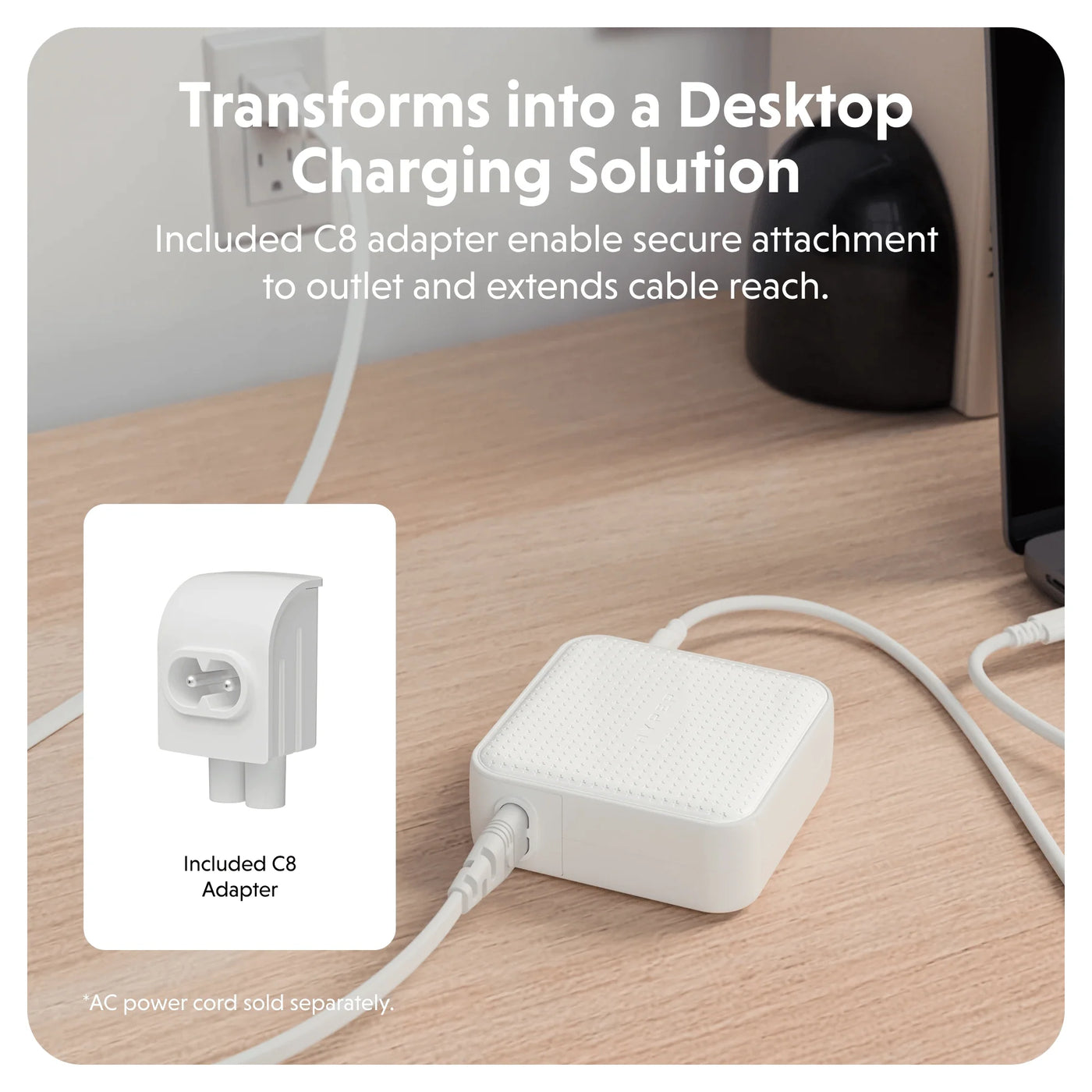 HyperJuice® 100W GaN Safety Tested Travel Charger