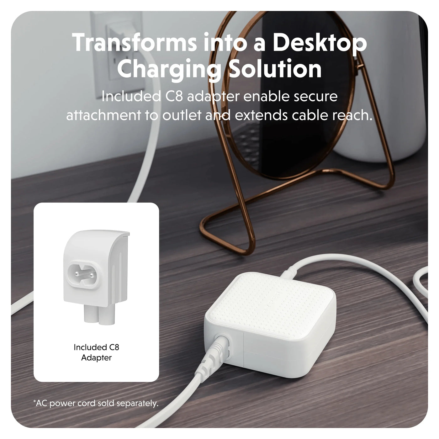 HyperJuice 70W GaN Safety Tested Travel Charger with 3 Ports