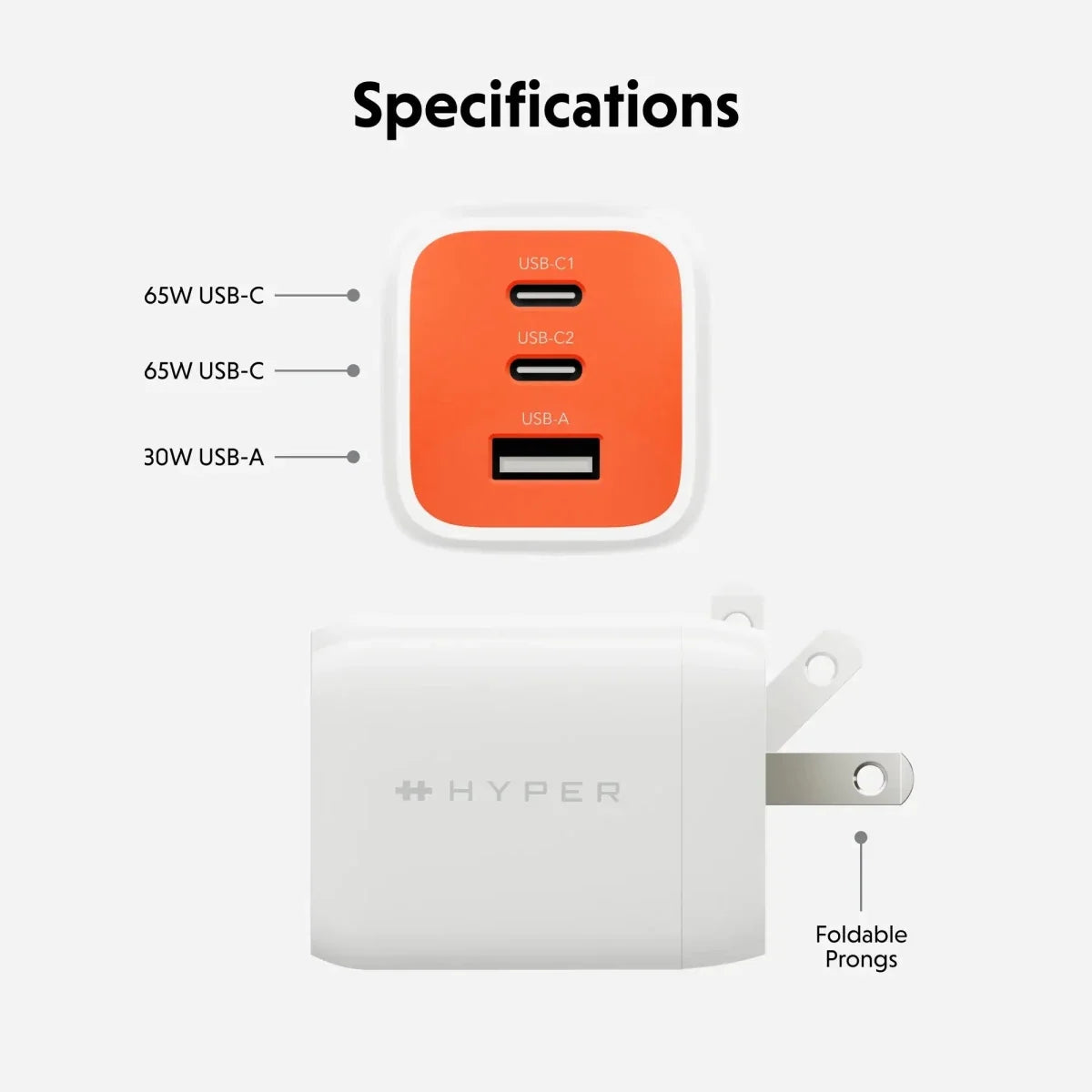 HyperJuice® Flex 65W GaN Charger