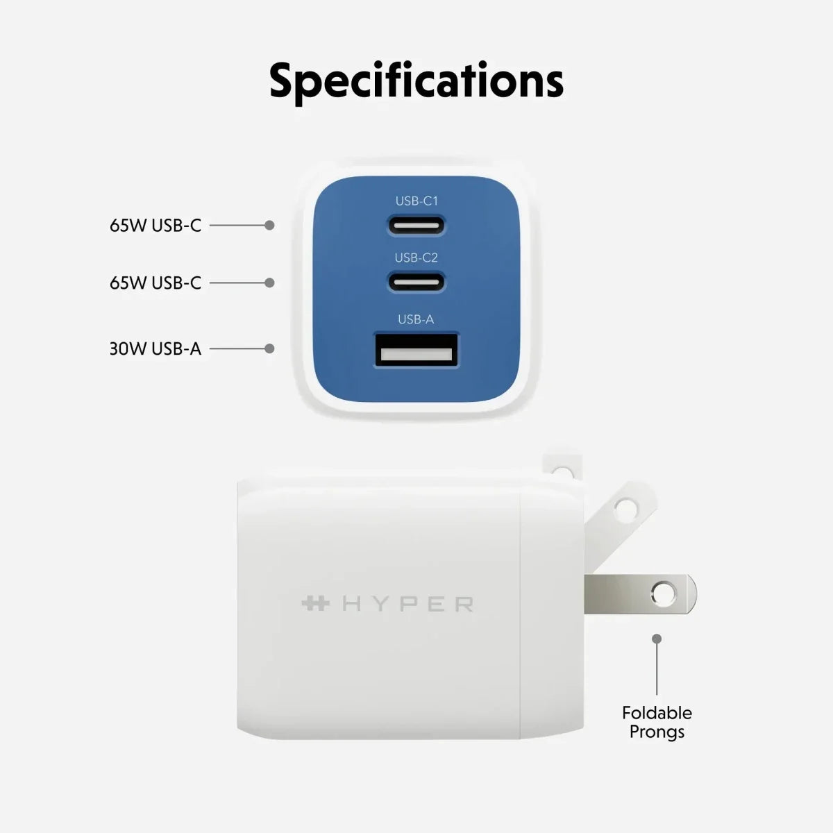 HyperJuice® Flex 65W GaN Charger