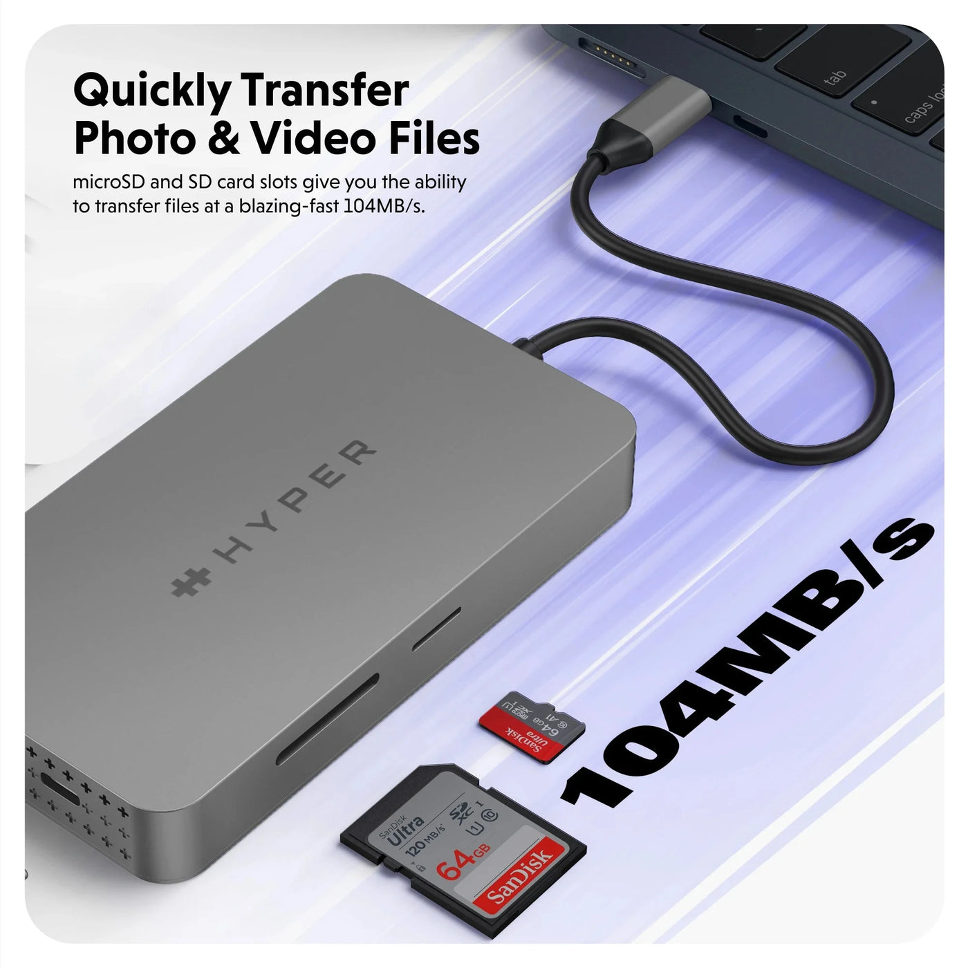 HyperDrive Dual 4K HDMI 10-in-1 USB-C Hub For MacBooks