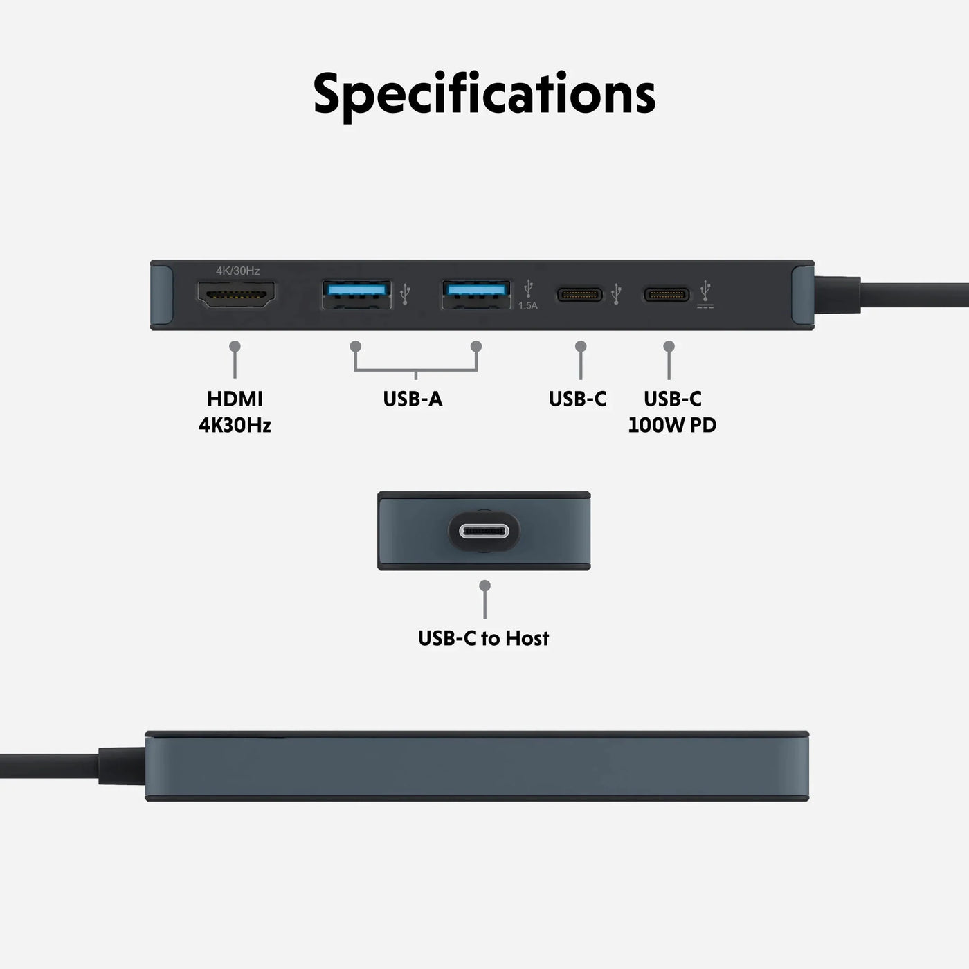 HyperDrive Flex 5 Port USB-C Hub