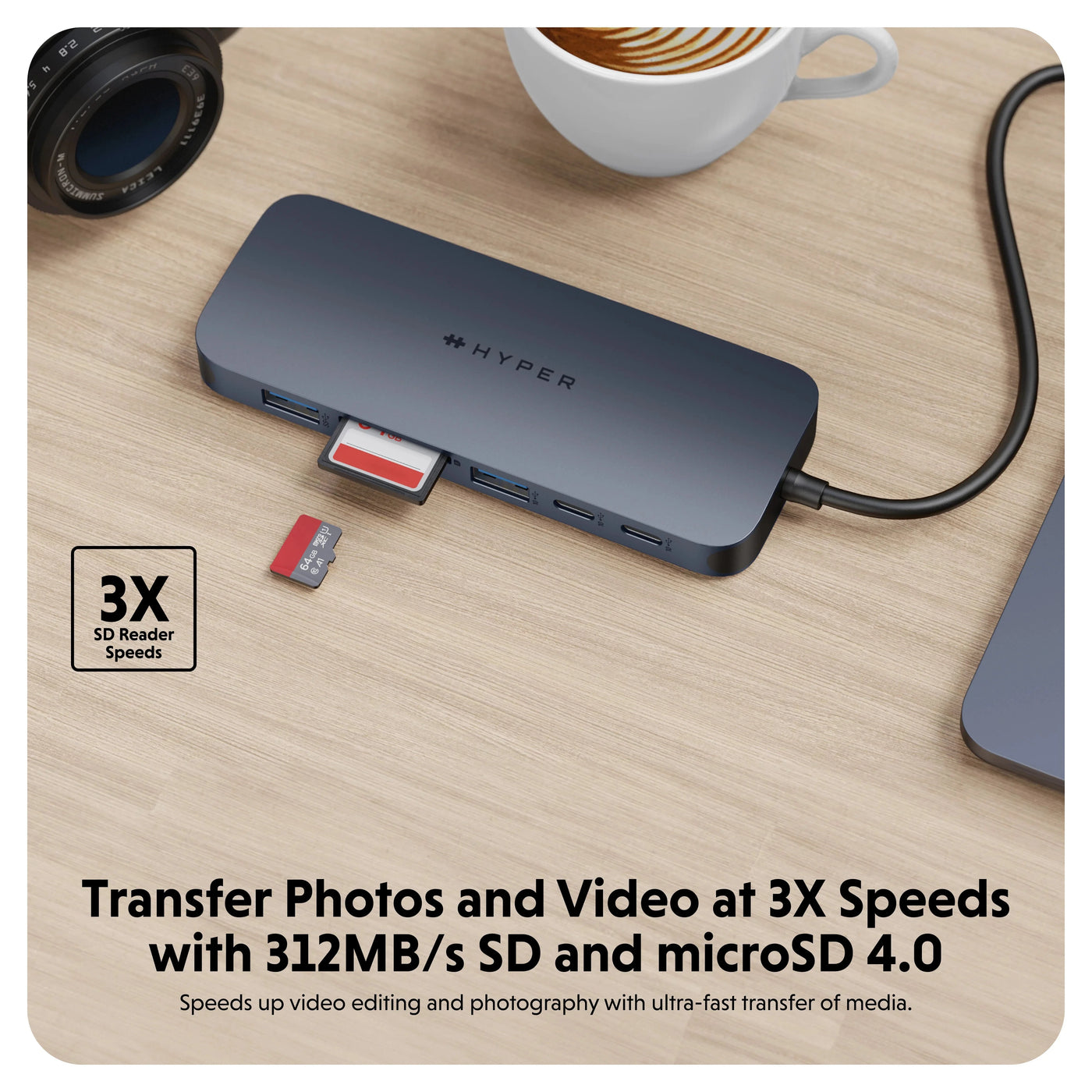 HyperDrive Next 11 Port Dual 4K60Hz HDMI USB-C Hub