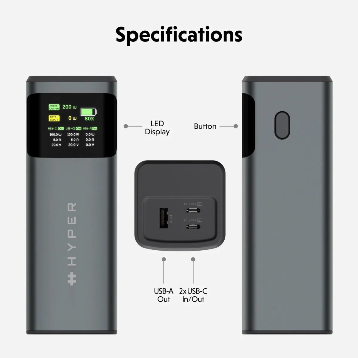 HyperJuice 200W Laptop Power Bank