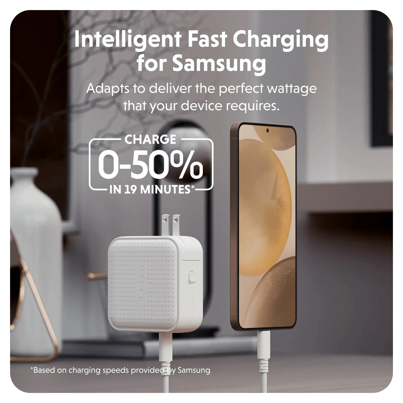 HyperJuice 70W GaN Safety Tested Travel Charger with 3 Ports