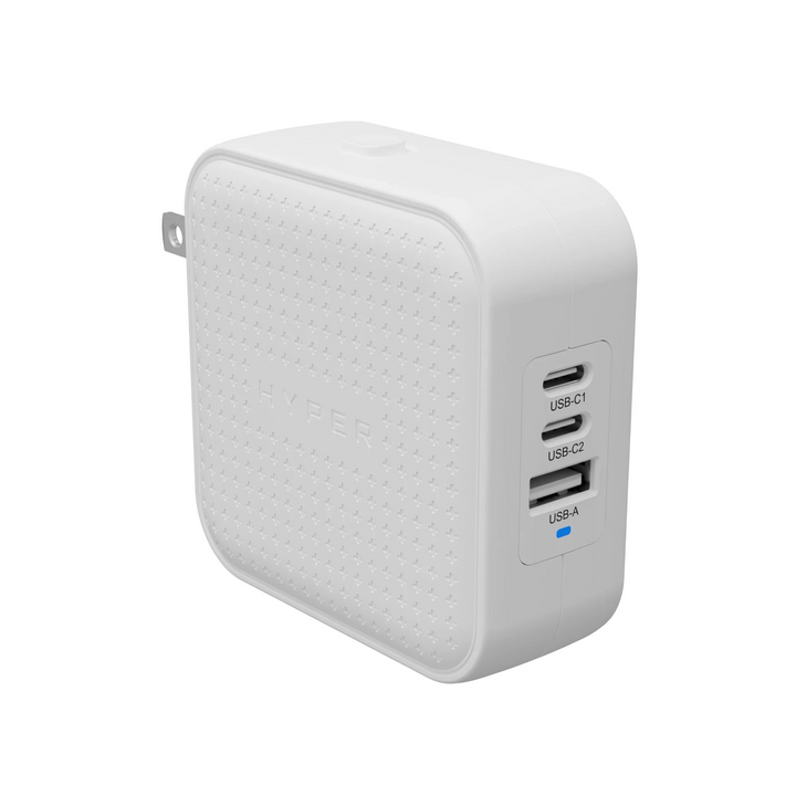 HyperJuice 70W GaN Safety Tested Travel Charger with 3 Ports