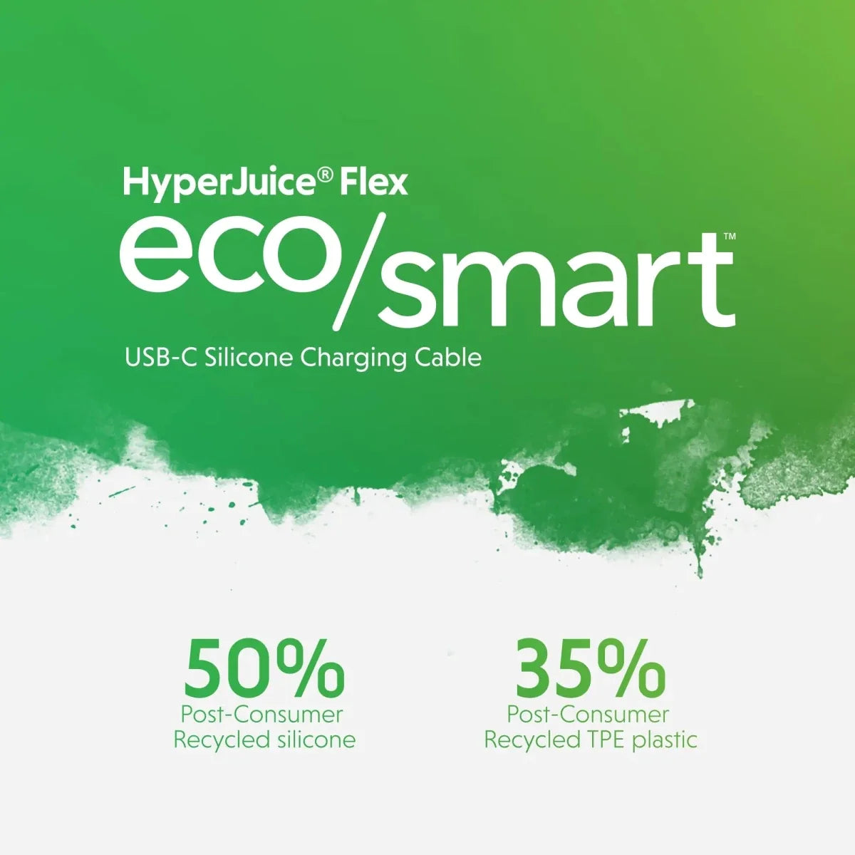 HyperJuice® Flex USB-C Silicone Charging Cable