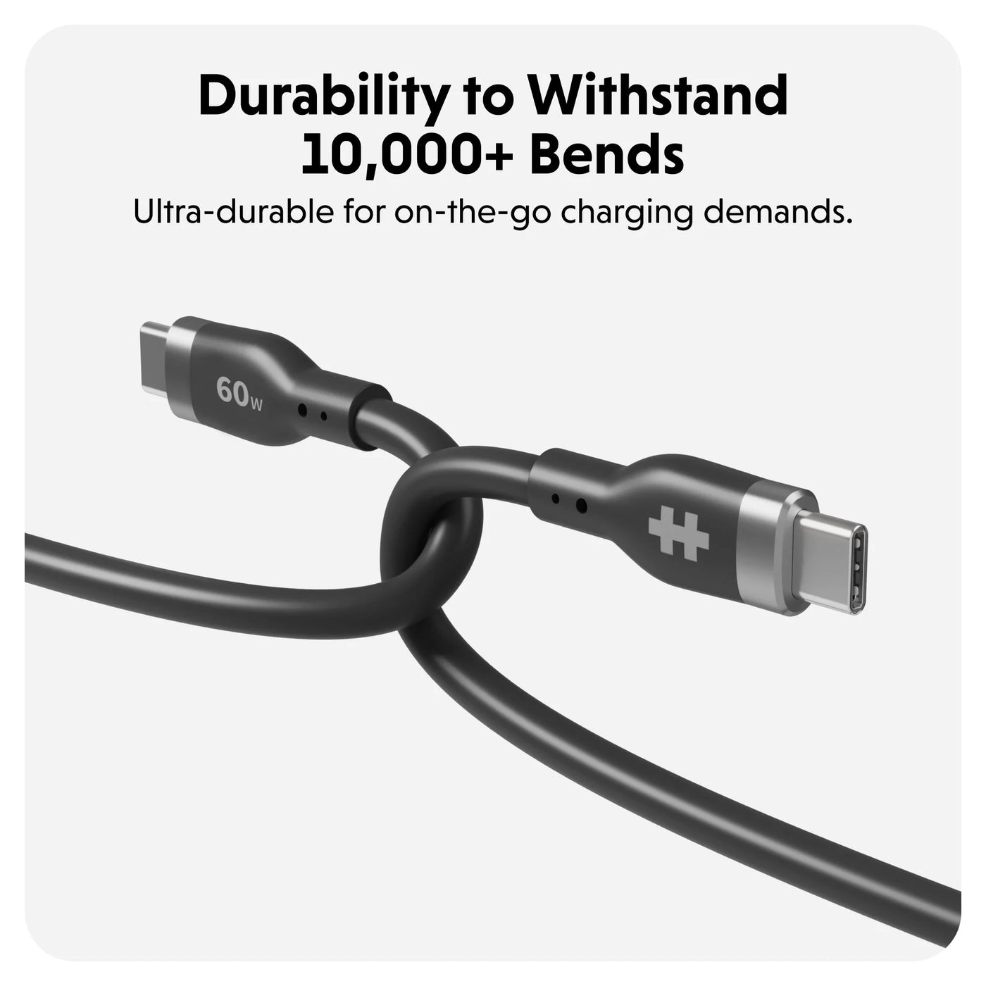HyperJuice USB-C Silicone Charging Cable (1.5m/5ft)