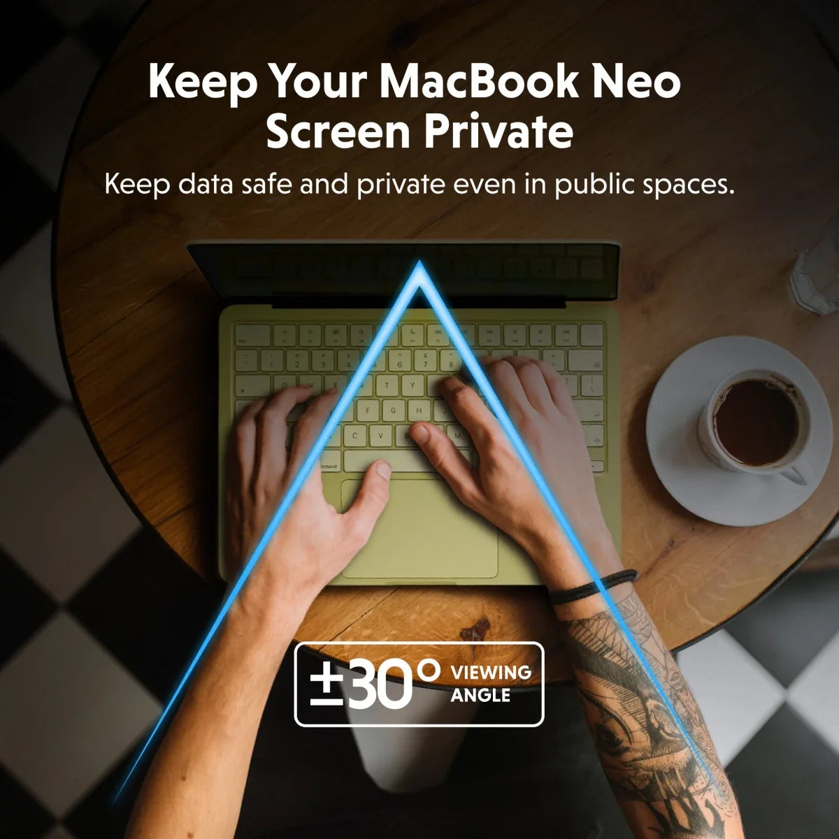 HyperShield Magnetic Privacy Screen for MacBook Neo 13”